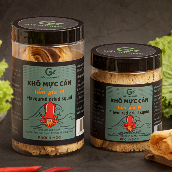 Mực cán tẩm gia vị